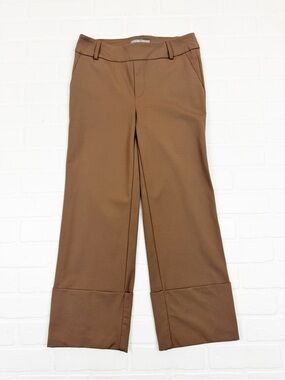 Iltm I Love Tyler Madison Straight Leg Pull On Crop Pants Tan Brown Size Small